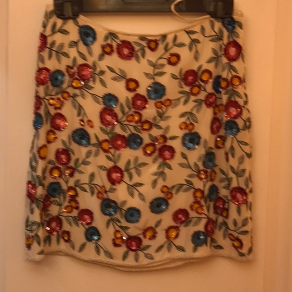 Emma black flower skirt